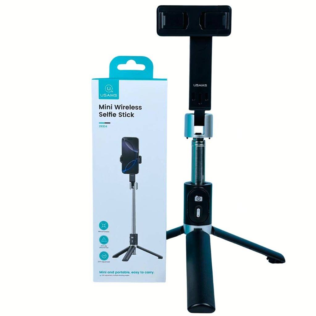 Palo Selfie Trípode Bluetooth USAMS ZB324 Negro
